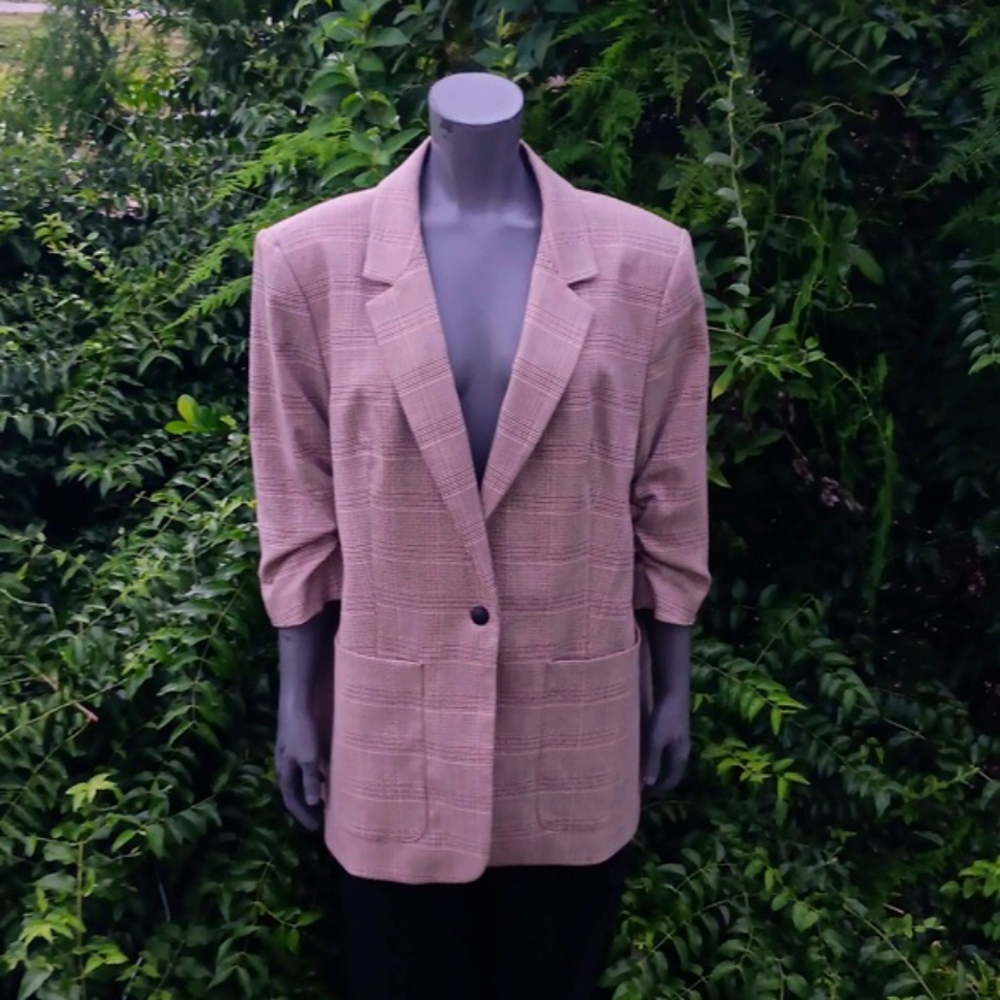 Calvin Klein Ladies (1) Button Multi-Color Hounds… - image 3